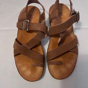Chaco Brown Leather Sandals